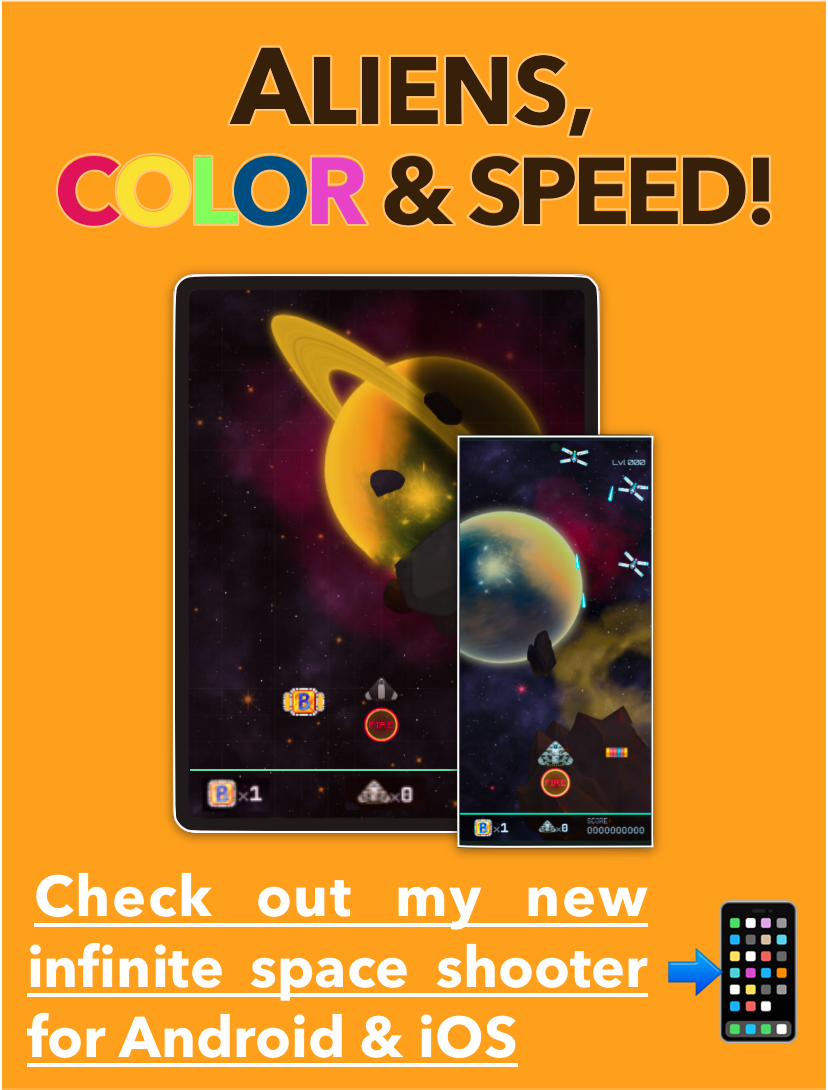 aliens color speed banner mobile